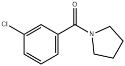 1-(3-클로로벤조일)피롤리딘 구조식 이미지