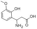 3-AMINO-3-(2-HYDROXY-3-METHOXY-PHENYL)-PROPIONIC ACID Structure