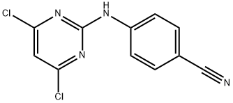 BENZONITRILE, 4-[(4,6-DICHLORO-2-PYRIMIDINYL)AMINO]- Structure