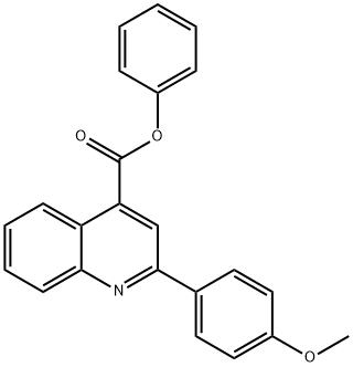 페닐2-(4-메톡시페닐)-4-퀴놀린카르복실레이트 구조식 이미지