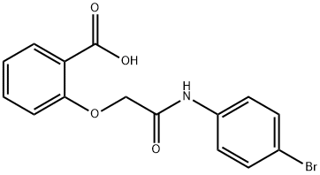 2-(2-((4-bromophenyl)amino)-2-oxoethoxy)benzoic acid Structure