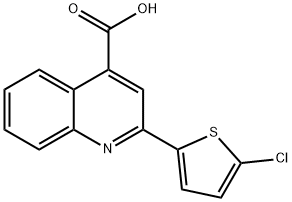 2-(5-CHLORO-THIOPHEN-2-YL)-QUINOLINE-4-CARBOXYLIC ACID Structure