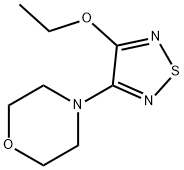 Morpholine, 4-(4-ethoxy-1,2,5-thiadiazol-3-yl)- (9CI) 구조식 이미지
