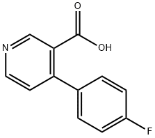 4-(4-플루오로페닐)니코틴산 구조식 이미지