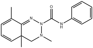 3,4A,8-TRIMETHYL-N-PHENYL-4,4A-DIHYDROBENZO[D][1,2,3]TRIAZINE-2(3H)-CARBOXAMIDE 구조식 이미지