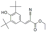 2-Cyano-3-(3,5-ditert-butyl-4-hydroxyphenyl)propenoic acid ethyl ester Structure