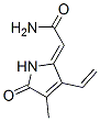 (2Z)-2-(3-ethenyl-4-methyl-5-oxopyrrol-2-ylidene)acetamide 구조식 이미지