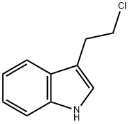 3-(2-chloroethyl)-1H-indole 구조식 이미지