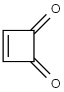 3-cyclobutene-1,2-dione 구조식 이미지