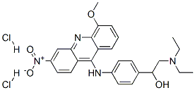 2-diethylamino-1-[4-[(5-methoxy-3-nitro-acridin-9-yl)amino]phenyl]etha nol dihydrochloride 구조식 이미지