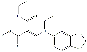 diethyl [[N-ethyl-3,4-(methylenedioxy)anilino]methylene]malonate Structure