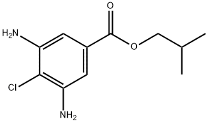이소부틸 3,5-디아미노-4-염화벤조산 구조식 이미지