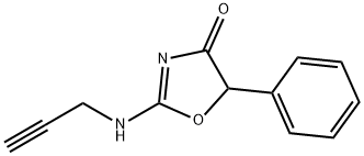 5-Phenyl-2-(2-propynylamino)-2-oxazolin-4-one 구조식 이미지