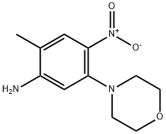 2-METHYL-5-MORPHOLIN-4-YL-4-NITRO-PHENYLAMINE Structure