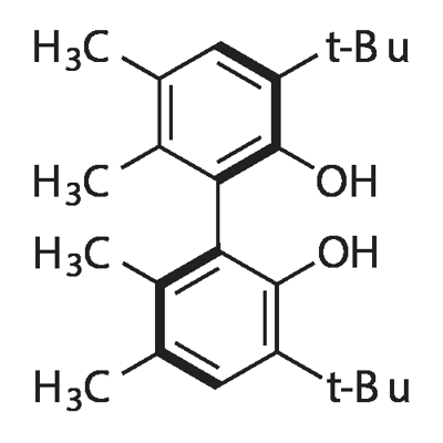 (S)-(-)-5,5',6,6'-TETRAMETHYL-3,3'-DI-TERT-BUTYL-1,1'-BIPHENYL-2,2'-DIOL Structure