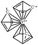 TRIS(METHYLCYCLOPENTADIENYL)YTTRIUM (III) Structure