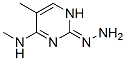 2(1H)-Pyrimidinone,5-methyl-4-(methylamino)-,hydrazone(9CI) 구조식 이미지