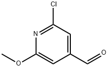 2-CHLORO-6-METHOXY-4-PYRIDINECARBOXALDEHYDE 구조식 이미지