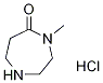 4-Methyl-1,4-diazepan-5-one hydrochloride Structure