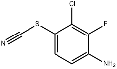 3-Chloro-2-fluoro-4-thiocyanatoaniline Structure