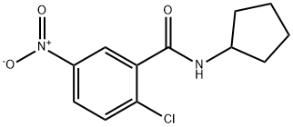 2-chloro-N-cyclopentyl-5-nitrobenzamide Structure