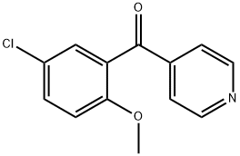 (5-클로로-2-메톡시페닐)-4-피리디닐-메탄온 구조식 이미지