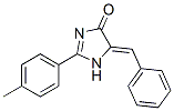 1,5-Dihydro-2-(4-methylphenyl)-5-(phenylmethylene)-4H-imidazol-4-one 구조식 이미지