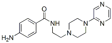 4-amino-N-[2-(4-pyrazin-2-ylpiperazin-1-yl)ethyl]benzamide 구조식 이미지