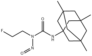 1-(2-Fluoroethyl)-1-nitroso-3-(3,5,7-trimethyladamantan-1-yl)urea 구조식 이미지