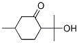 Cyclohexanone,  2-(1-hydroxy-1-methylethyl)-5-methyl- Structure