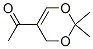 Ethanone, 1-(2,2-dimethyl-4H-1,3-dioxin-5-yl)- (9CI) 구조식 이미지