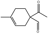 3-Cyclohexene-1-carboxaldehyde, 1-acetyl-4-methyl- (9CI) 구조식 이미지