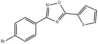 3-(4-Bromophenyl)-5-(thiophen-2-yl)-1,2,4-oxadiazole Structure