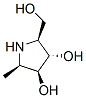 3,4-Pyrrolidinediol, 2-(hydroxymethyl)-5-methyl-, (2S,3S,4S,5R)- (9CI) Structure