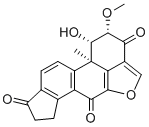 [1S-(1alpha,2alpha,11balpha)]-1,7,8,11b-tetrahydro-1-hydroxy-2-methoxy-11b-methylcyclopenta[7,8]phenanthro[10,1-bc]furan-3,6,9(2H)-trione 구조식 이미지