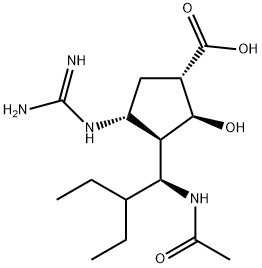 Peramivir 구조식 이미지