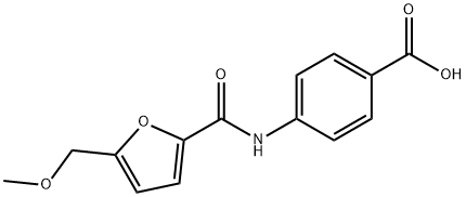 4-[(5-METHOXYMETHYL-FURAN-2-CARBONYL)-AMINO]-BENZOIC ACID Structure