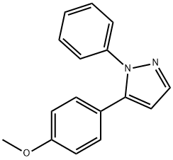 5-(4-METHOXYPHENYL)-1-PHENYL-1H-PYRAZOLE Structure