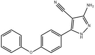 5-aMino-3-(4-phenoxyphenyl)-1H-pyrazole-4-carbonitrile 구조식 이미지