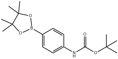 4-(N-Boc-amino)phenylboronic acid pinacol ester 구조식 이미지