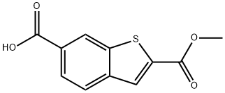 Benzo[b]thiophene-2,6-dicarboxylic acid, 2-methyl ester 구조식 이미지
