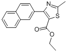 2-메틸-4-(2-나프탈레닐)-5-티아졸탄산에틸에스테르 구조식 이미지