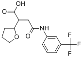 2-(테트라히드로-푸란-2-일)-N-(3-트리플루오로메틸-페닐)-석신산 구조식 이미지