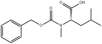N-Cbz-N-methyl-L-leucine 구조식 이미지