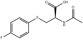 S-(4-플루오로페닐)메르캅투르산 구조식 이미지