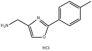 C-(2-P-TOLYL-OXAZOL-4-YL)-메틸아민 구조식 이미지