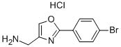 C-[2-(4-BROMO-페닐)-옥사졸-4-YL]-메틸아민염화물 구조식 이미지