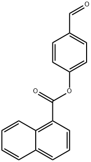 4-FORMYLPHENYL 1-NAPHTHOATE 구조식 이미지