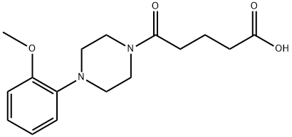 5-[4-(2-METHOXY-PHENYL)-PIPERAZIN-1-YL]-5-OXO-PENTANOIC ACID 구조식 이미지