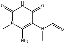 2,4-Pyrimidinedione, 1,2,3,4-tetrahydro-6-amino-5-formylmethylamino-1- methyl- Structure